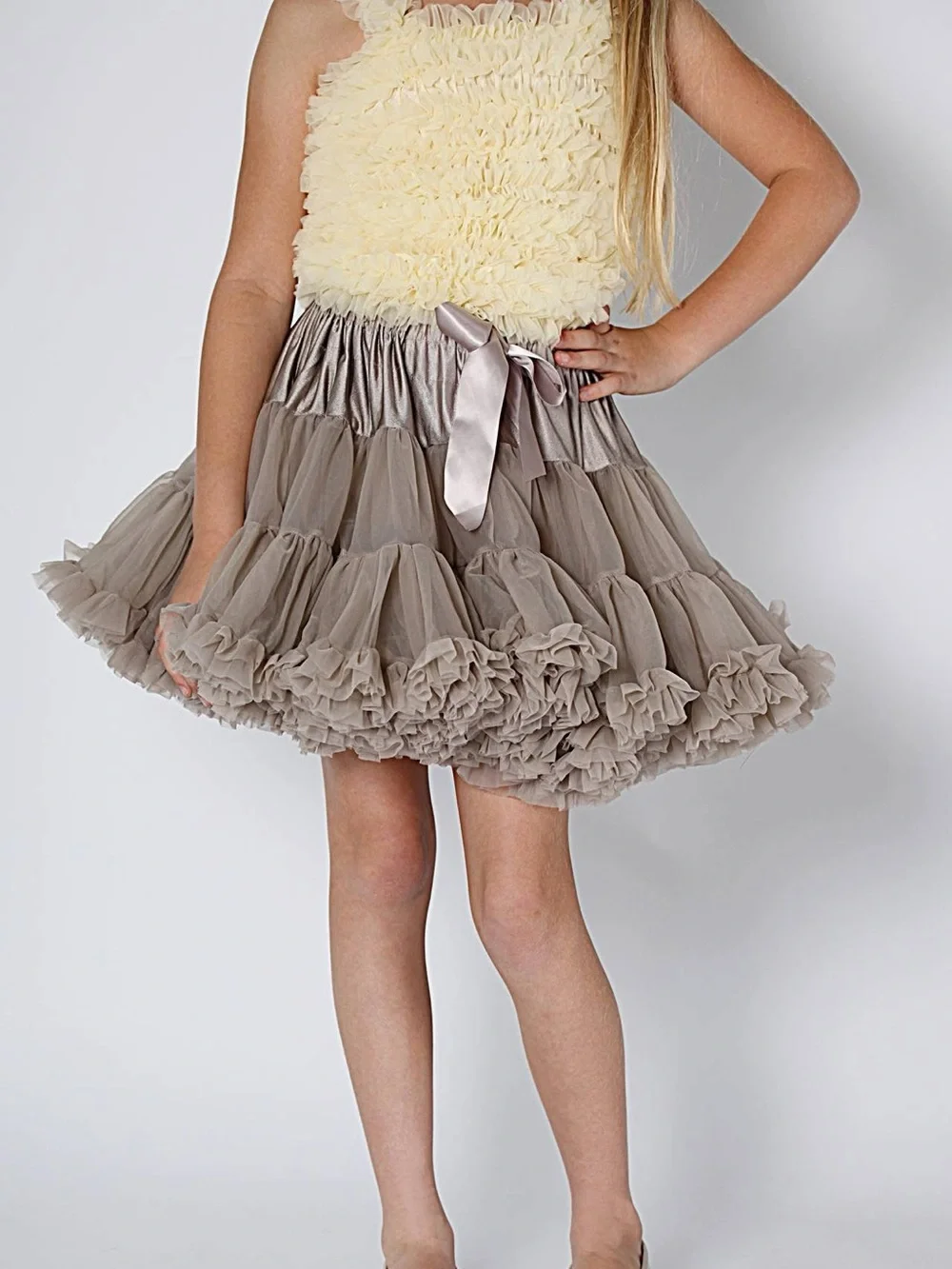 Angel’s Face tutu sable size x-large 10-12 years light brown earthy tone fluffy